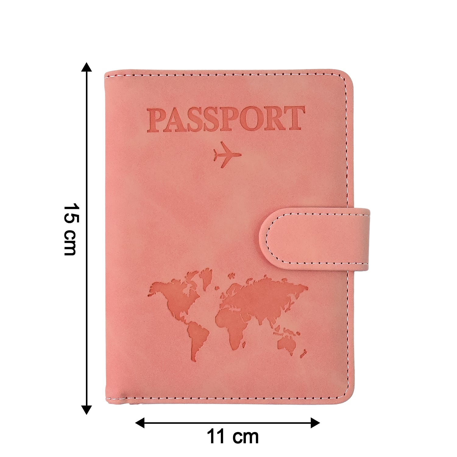 Premium World Map Design Travel Passport Holder  Wallet (15x11cm  1 Pc)