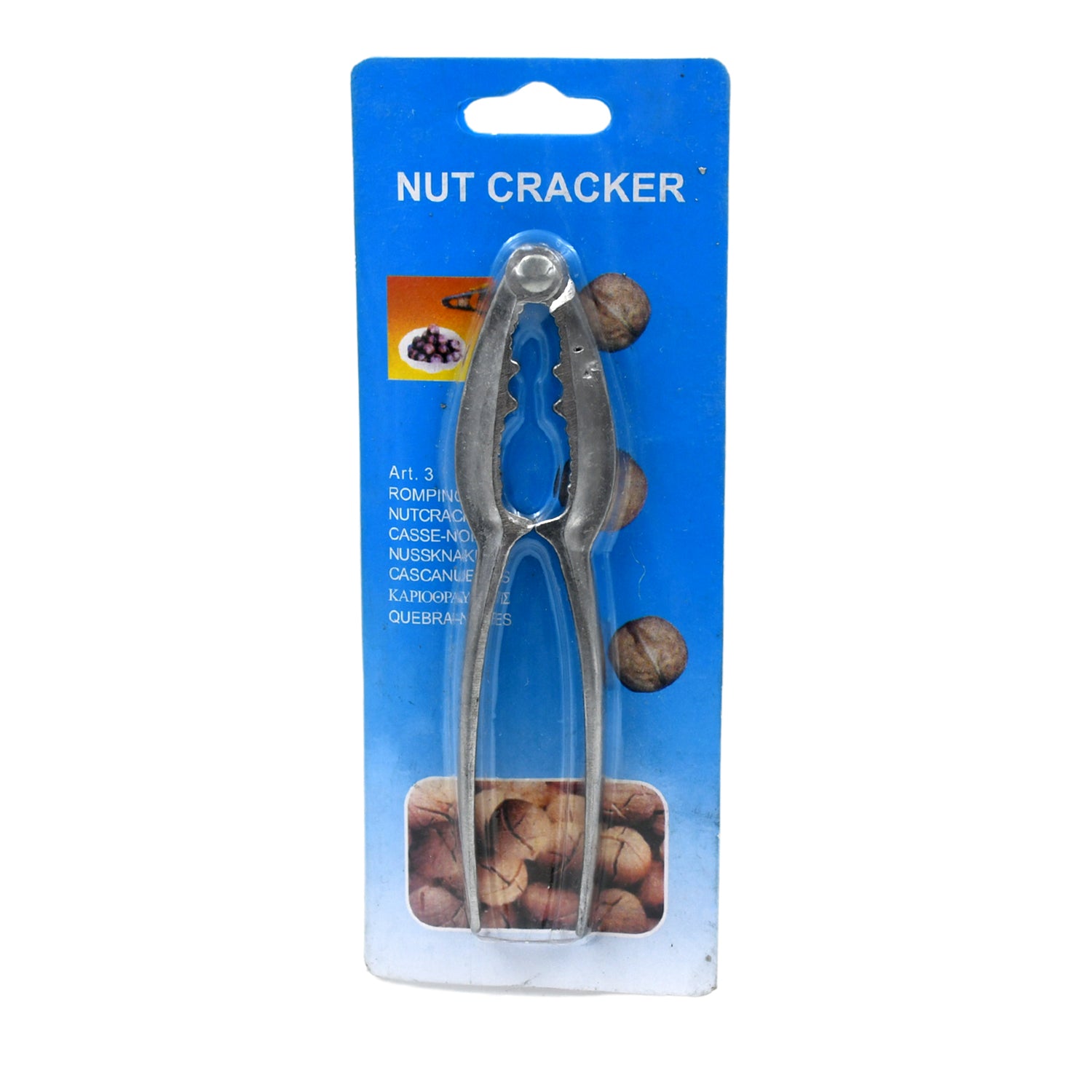 9357 Small Walnut Cracker Luxury Die Cast Stainless Alloy Nut Cutter Walnut Clamp Plier Portable Smart Walnut Akhrot Household Open Core Pliers For All Nuts