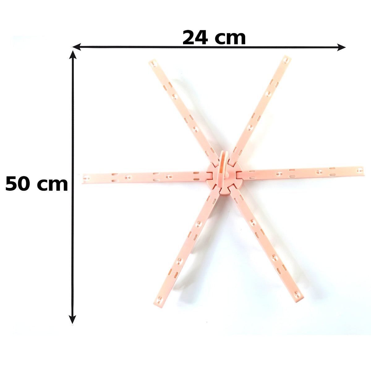 Foldable Clothes Drying Hanger With Clips Plastic Multi-clip Drying Rack (1 Pc)
