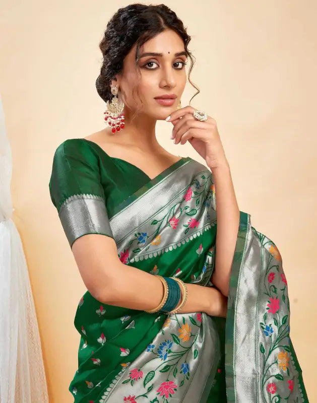 Jacquard Saree  Blooming Elegance Collection