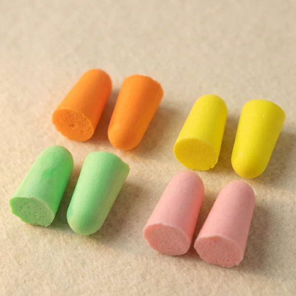 Soft Foam Noise-cancelling Earplugs 4 Pairs