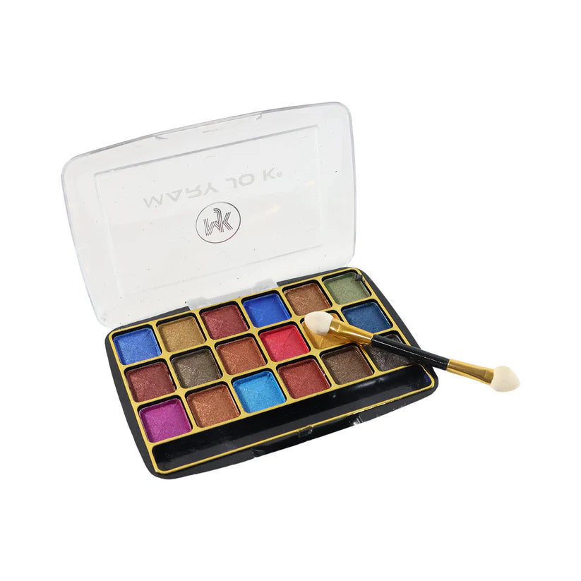 Premium 18-color Shimmer Eyeshadow Palette (12 Gm  1 Pc)