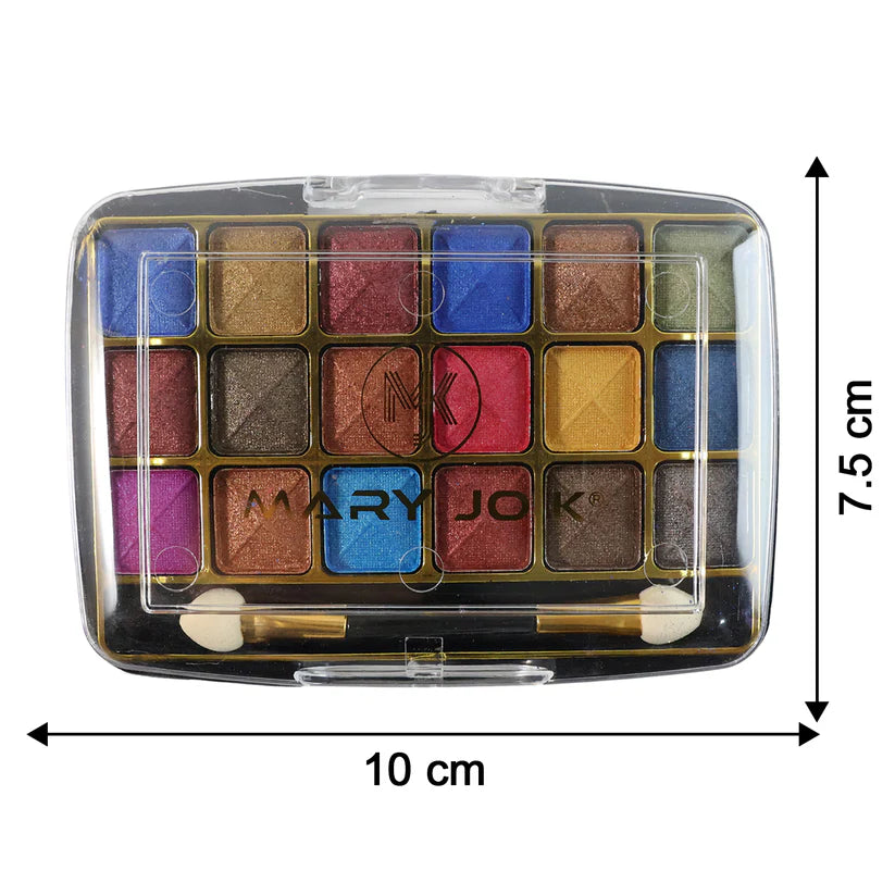 Premium 18-color Shimmer Eyeshadow Palette (12 Gm  1 Pc)