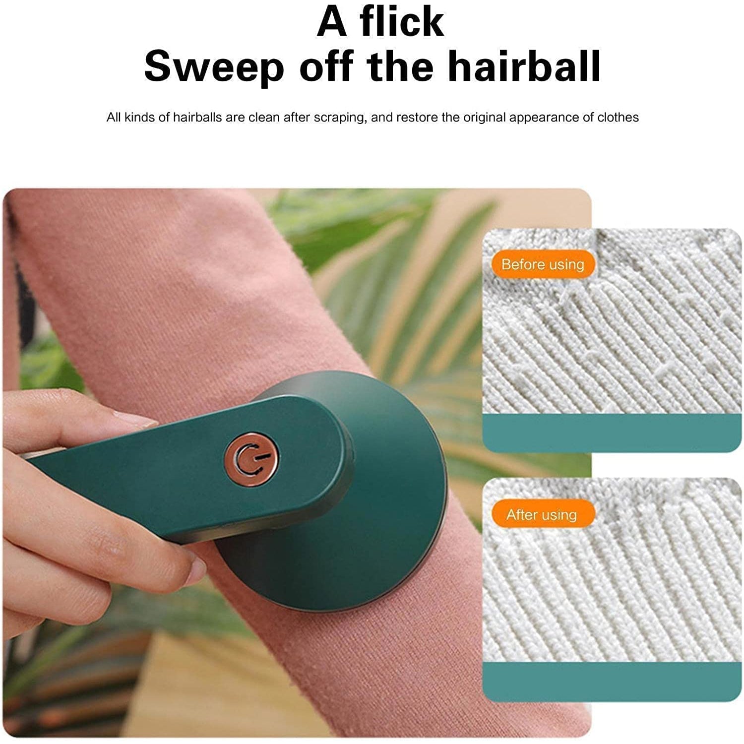 Rechargeable Electric Lint Remover With Cleaning Brush (1 Pc)