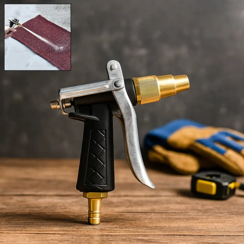 Durable Gold Plated Metal Trigger Hose Nozzle Spray Gun – Garden & Car Cleaning Tool