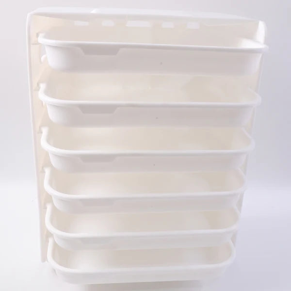 Plastic 6 Layer Wall-mounted Food Organizer Rack (1 Set)