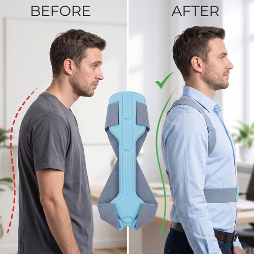 Adjustable Back Posture Corrector Support Belt (1 Pc Large)