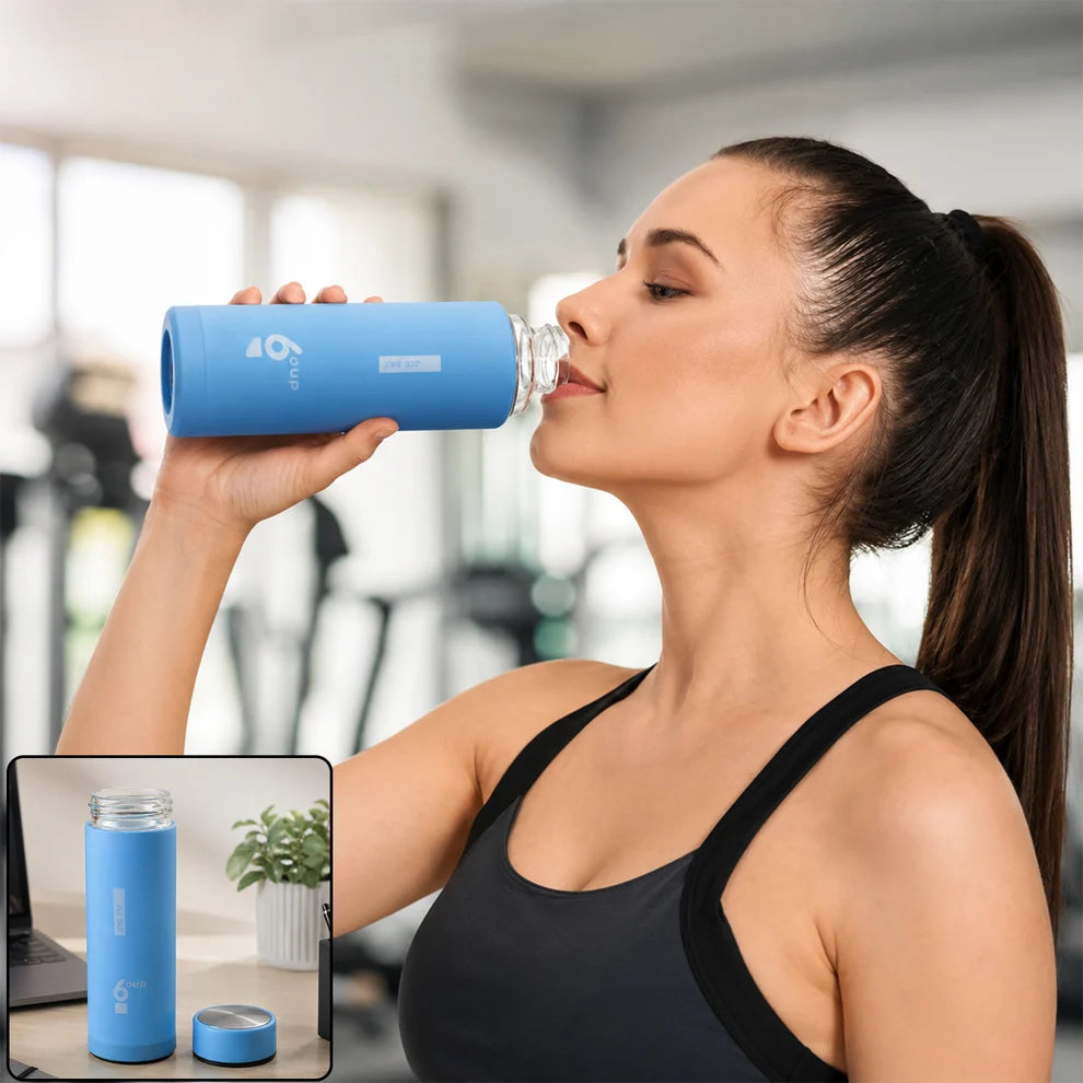 Glass Water Bottle – Leak-Proof & Eco-Friendly Design