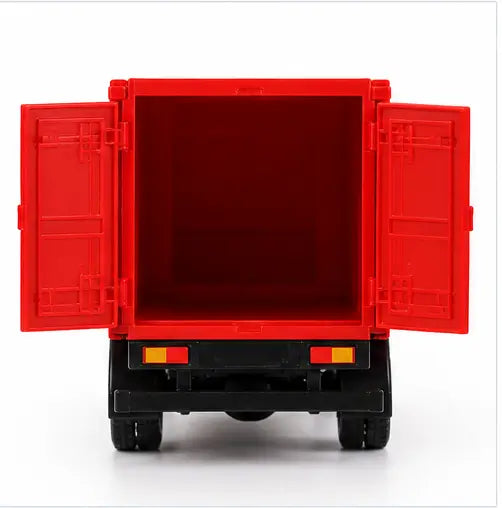 Panther Post Office Bharat Post Truck Toy with 2 Openable Tail Doors, Pull Back Action