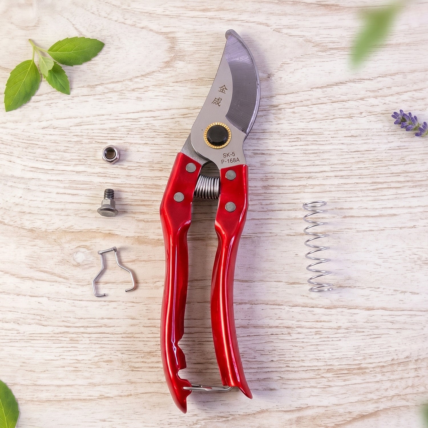 Garden Pruning Shears Bypass Secateurs Sk-5 Steel Plant Branch Cutter (1 Pc)
