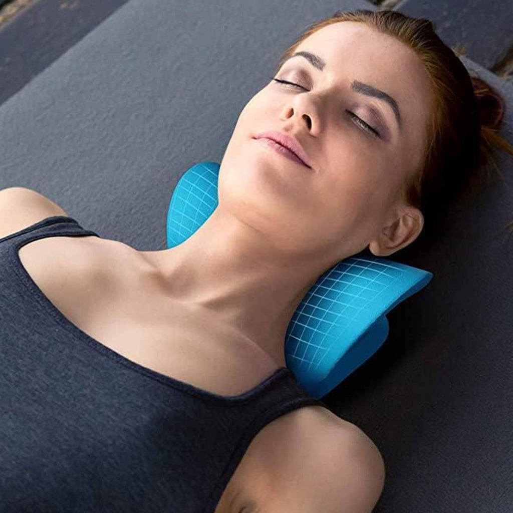 0535 Neck Relaxer  Cervical Pillow For Neck  Shoulder Pain  Chiropractic Acupressure Manual Massage  Medical Grade Material  Recommended By Orthopaedics