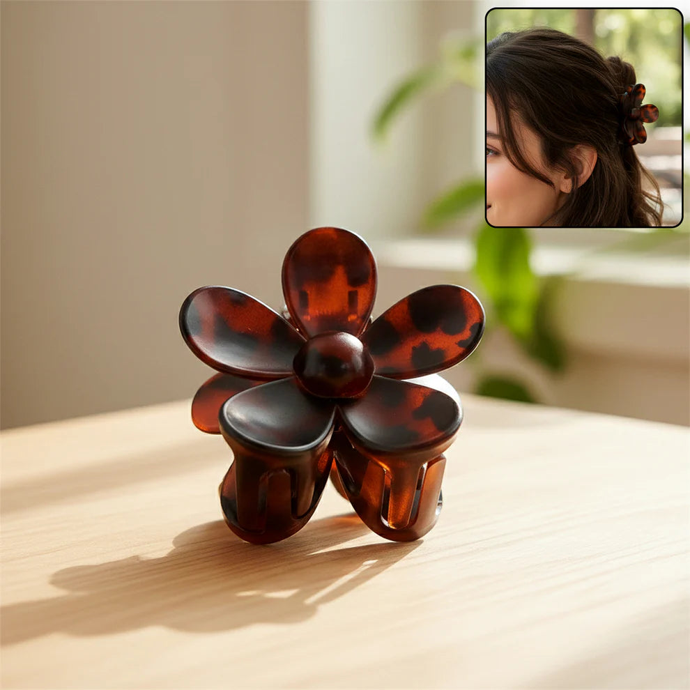 Flower Hair Clips Large Claws Hair Clips Flower Hair Clips (1 Pc)