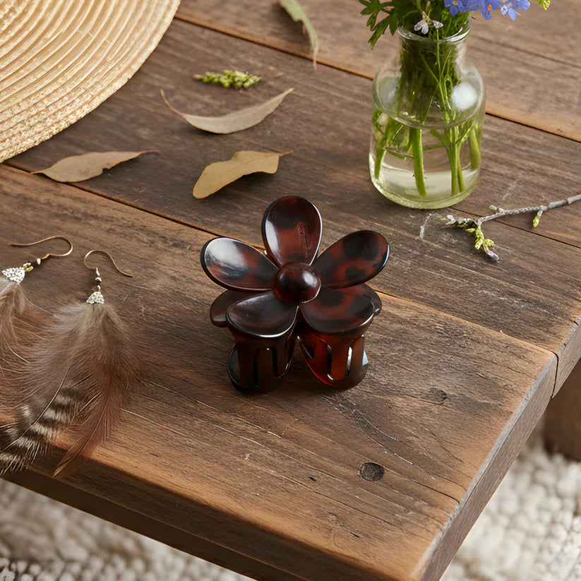Flower Hair Clips Large Claws Hair Clips Flower Hair Clips (1 Pc)