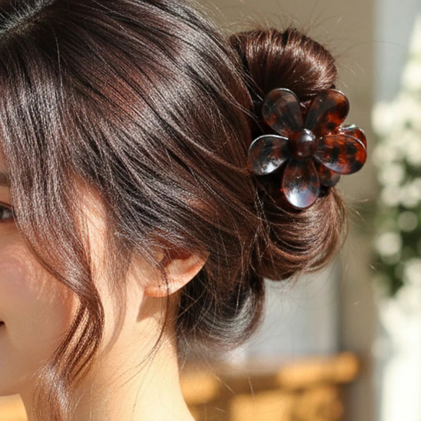 Flower Hair Clips Large Claws Hair Clips Flower Hair Clips (1 Pc)