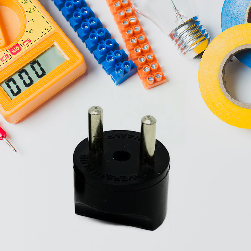 12563 2 Pin 4 Amp. Conversion Electrical Connector Plug 2 Pin Plug Converter Plug Adapter With Color Box (1 Pc )