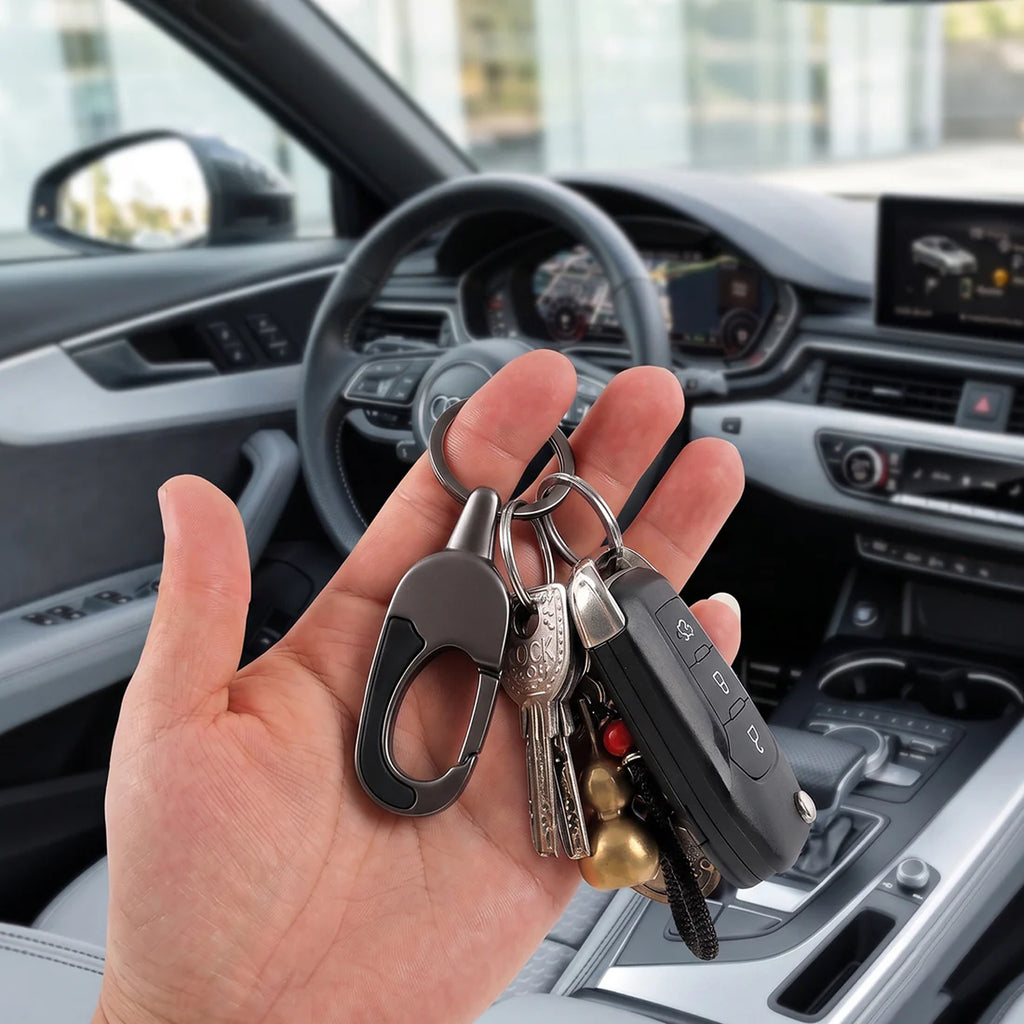 Premium Metal Keychain For Car And Bike Key Holder (Pack of 02)