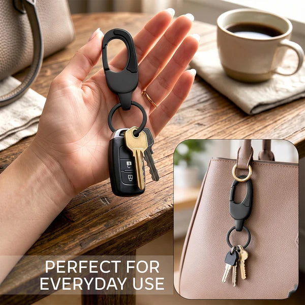 Premium Metal Keychain For Car And Bike Key Holder (Pack of 02)