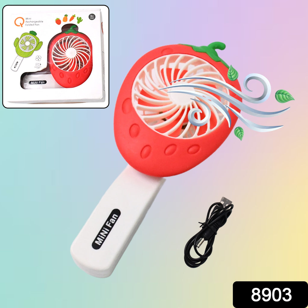 Rechargeable Handheld Mini Fan (Battery Not Included  Mix Color)
