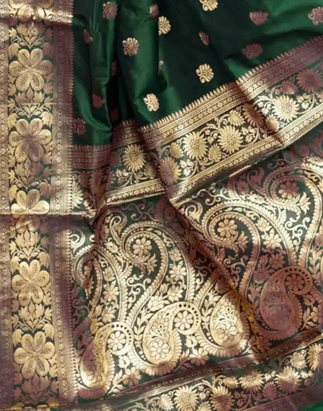 Jacquard Saree  The Royal Emerald Collection