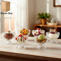 Serving Dessert Bowl Ice Cream Salad Fruit Bowl - 6pcs Serving Dessert Bowl Ice Cream Salad Fruit Bowl - 6pcs ( Brown Box) - 5341
