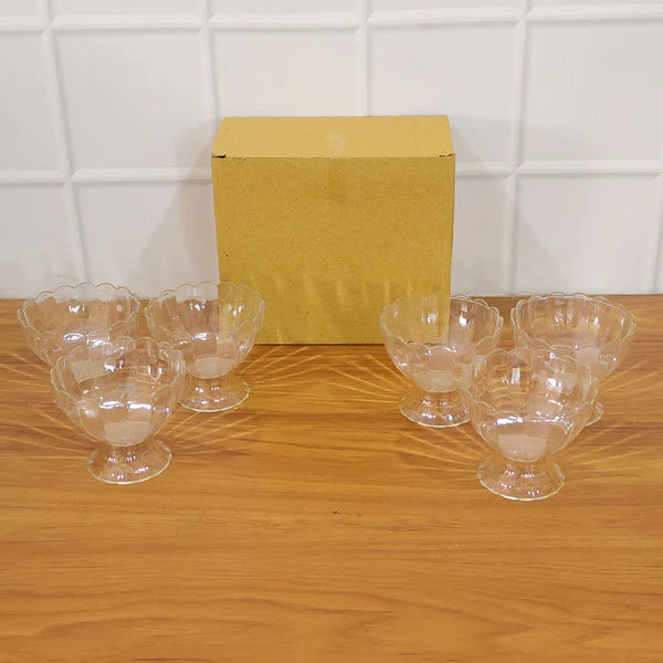 Serving Dessert Bowl Ice Cream Salad Fruit Bowl - 6pcs Serving Dessert Bowl Ice Cream Salad Fruit Bowl - 6pcs ( Brown Box) - 5341