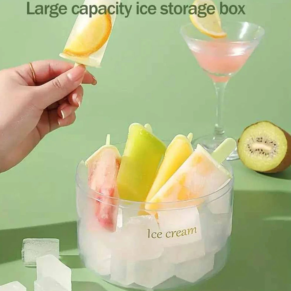 Ice Cream Candy Molds With Sticks Easy Release Summer Party Supplies Popsicles Candy Molds (8 Candy Mold Maker) - 5798