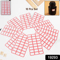 Multipurpose Blank Label Sticker Sheets (10 Sheet Set)
