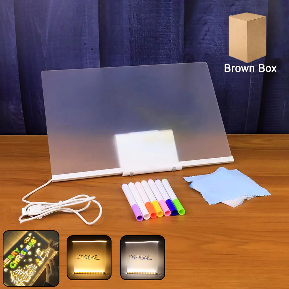 Illuminated Led Writing Board Set