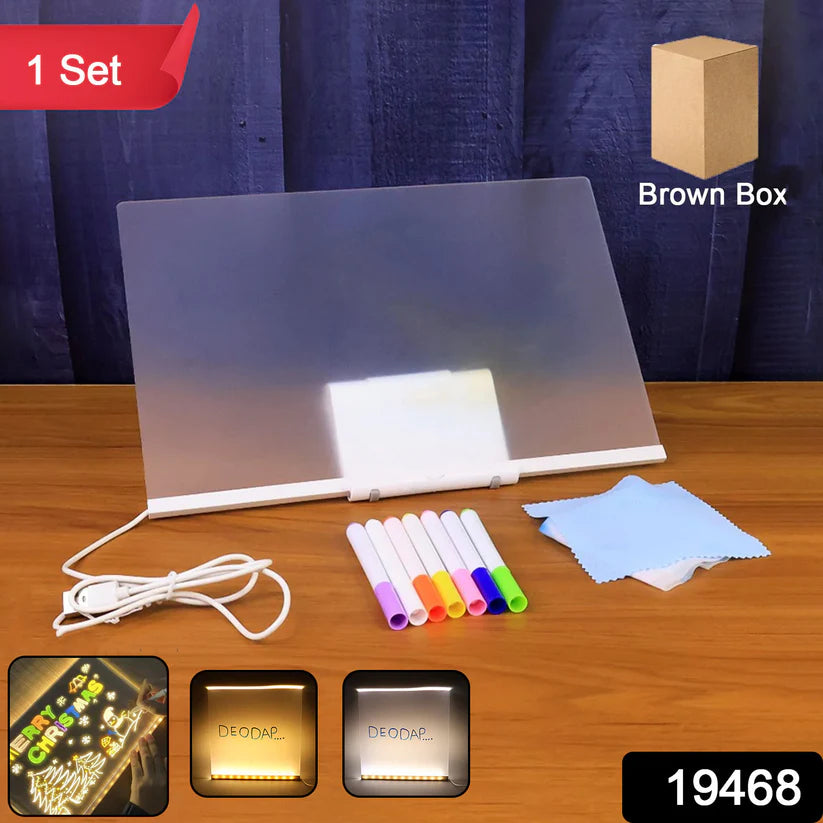 Illuminated Led Writing Board Set