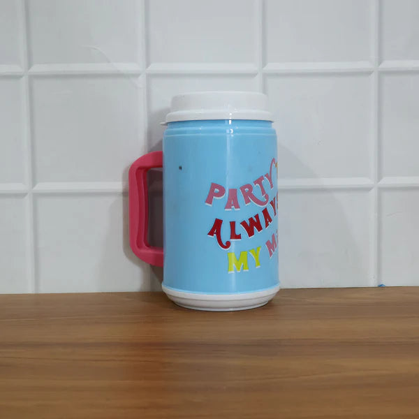 Insulated Mug With Lid Handle Flexible Straw With Cap (709 Ml)