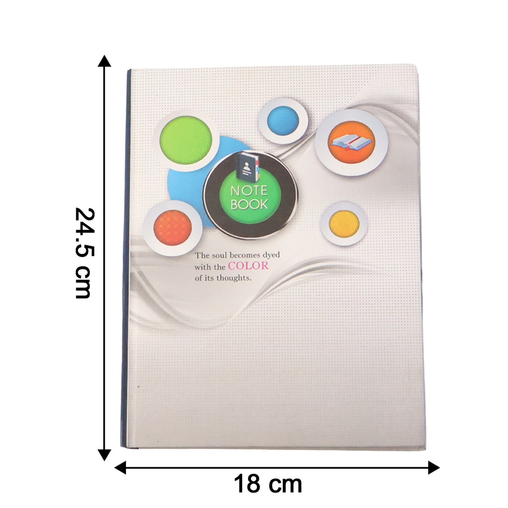 Hardbound Ruled Notebook (1 Pc  100 Pages  240x180mm)