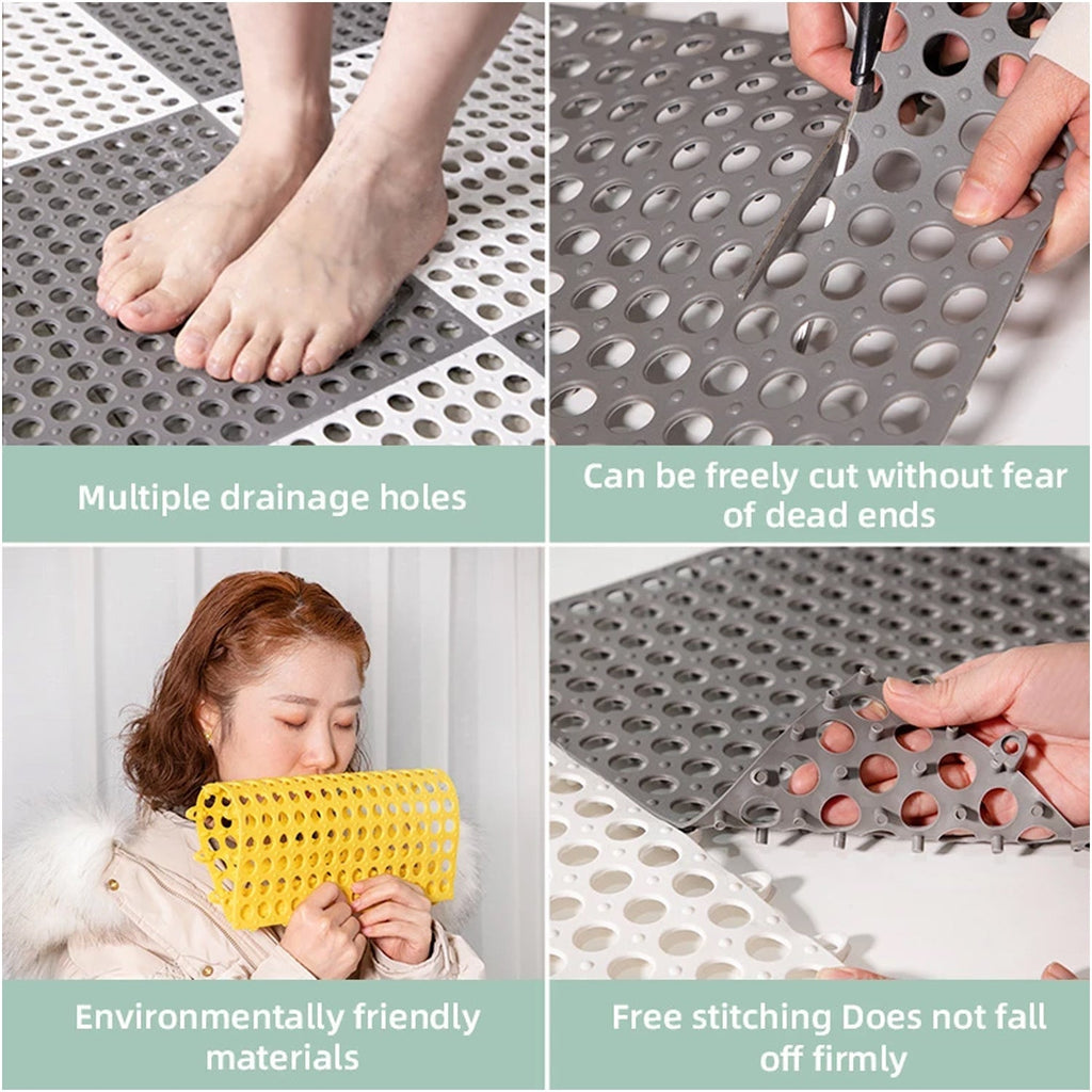Bath Anti-slip Mat  Bathroom Safety Mat 26x26 Cm  Mini Bubbles
