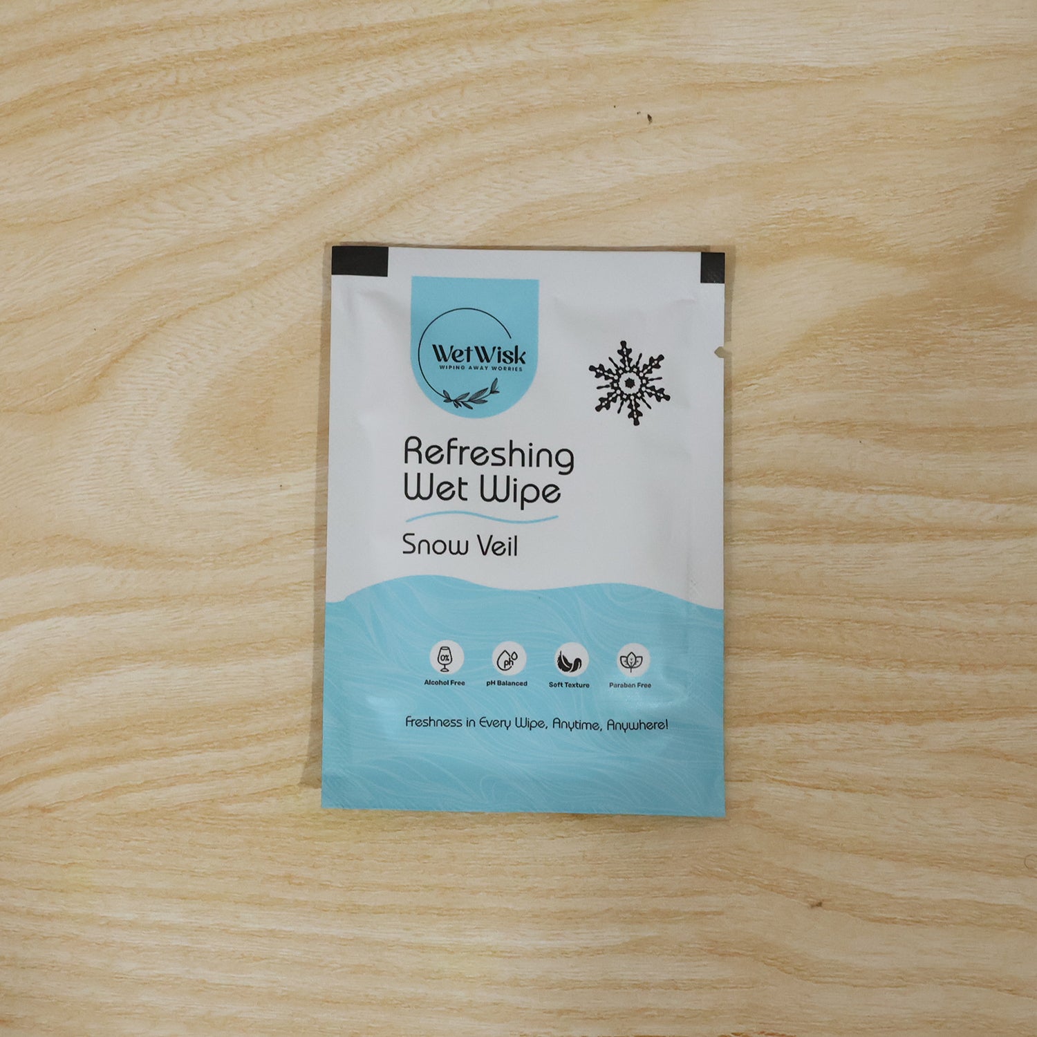 Snow Veil Refreshing Wet Wipes Face Body Hand Cleansing Wipes (1 Pc)