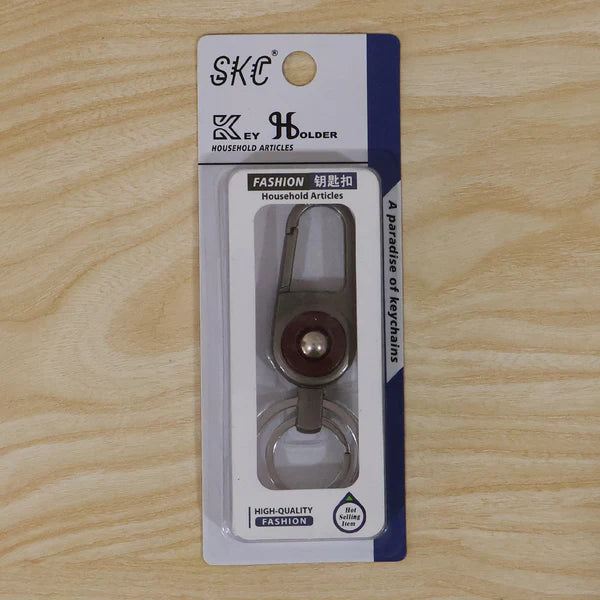 Premium Heavy Duty Metal Key Holder With Locking Carabiner Clip (1 Pc)