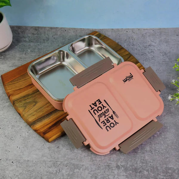 Lunch Box (200 Ml Each Container) With Attractive Stand - 4 Pcs