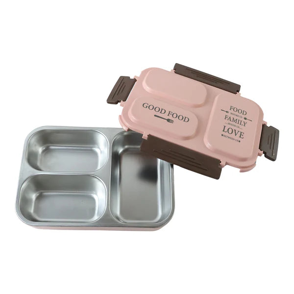 Lunch Box (200 Ml Each Container) With Attractive Stand - 4 Pcs