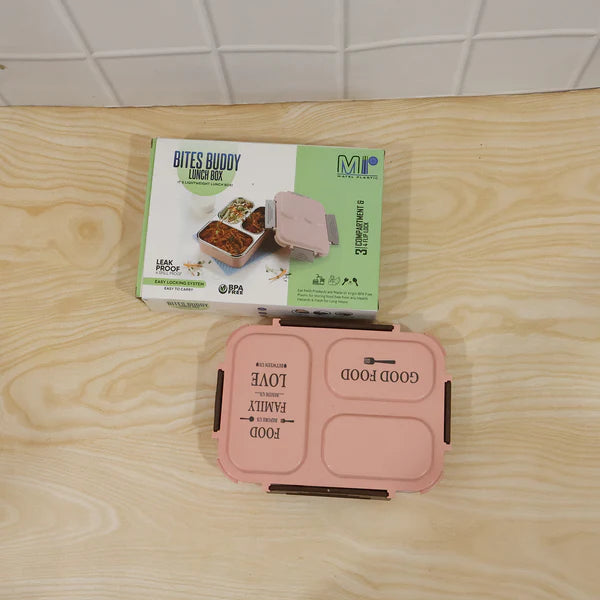 Lunch Box (200 Ml Each Container) With Attractive Stand - 4 Pcs