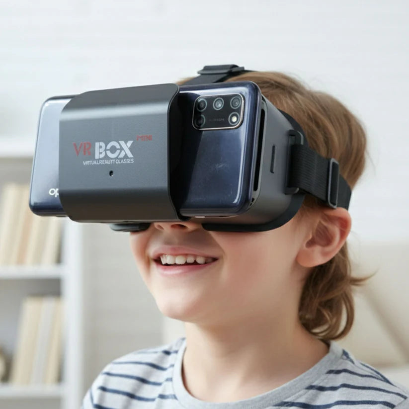 3d Vr Glasses Virtual Reality Goggles Headset For All Smartphonevr Goggles-for 3d Vr Movies Video Games (1 Pc) - 12838