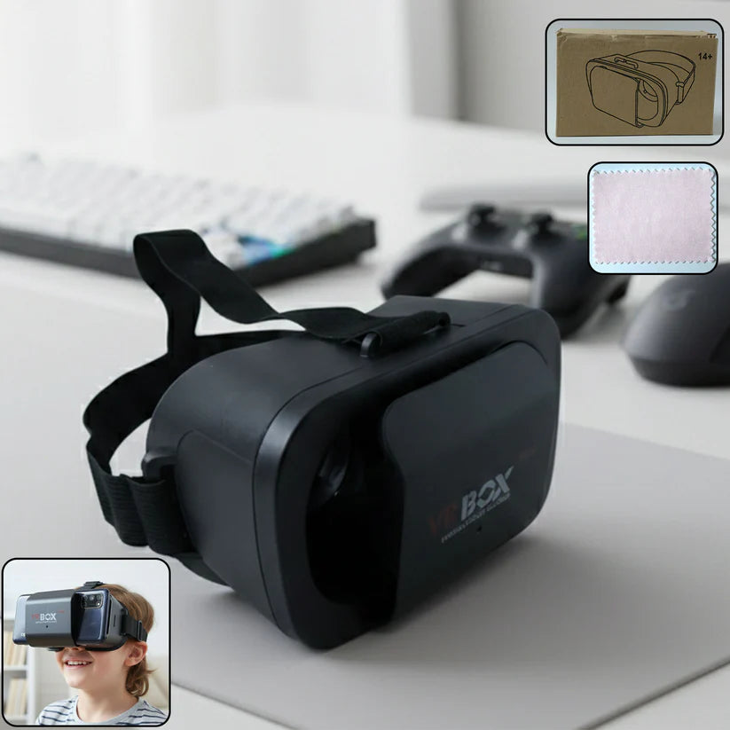 3d Vr Glasses Virtual Reality Goggles Headset For All Smartphonevr Goggles-for 3d Vr Movies Video Games (1 Pc) - 12838