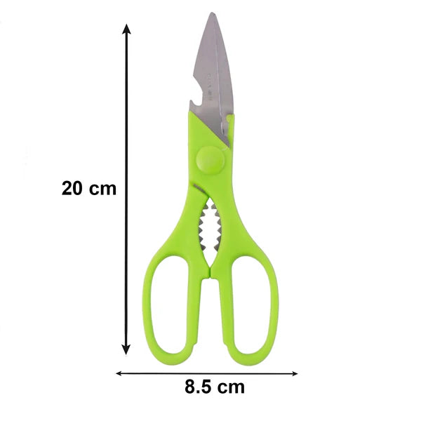 Multifunction Kitchen Tools Stainless Steel And Plastic Kitchen Knife And Scissor Ideal Accessory Set For Kitchen - 9142