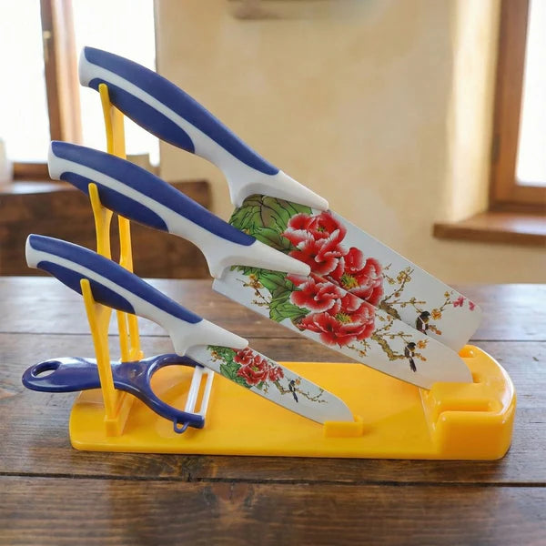 Plastic Kitchen Knife Stand Best Kitchen Knife Stand Multifunction Knife Holder - 7199