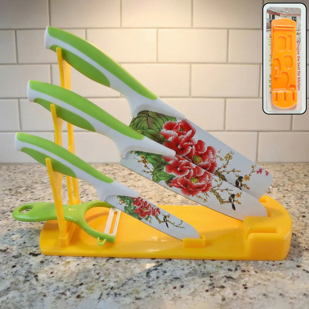 Plastic Kitchen Knife Stand Best Kitchen Knife Stand Multifunction Knife Holder - 7199