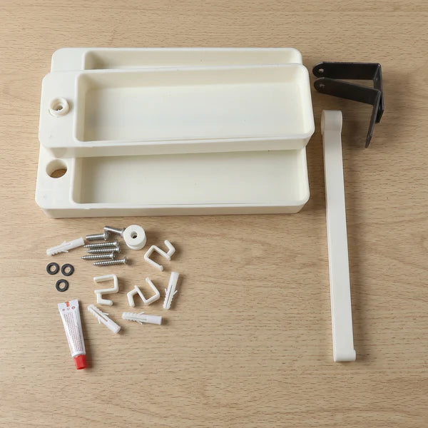 Kitchen Organization Rotating Shelf Storage Racks Multipurpose Adjustable (1 Set)