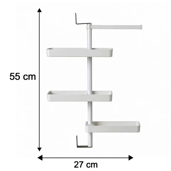 Kitchen Organization Rotating Shelf Storage Racks Multipurpose Adjustable (1 Set)