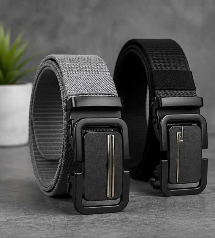 Men's Textured PU Leather Belt – Stylish Casual & Formal Adjustable Waist Belt for Men
