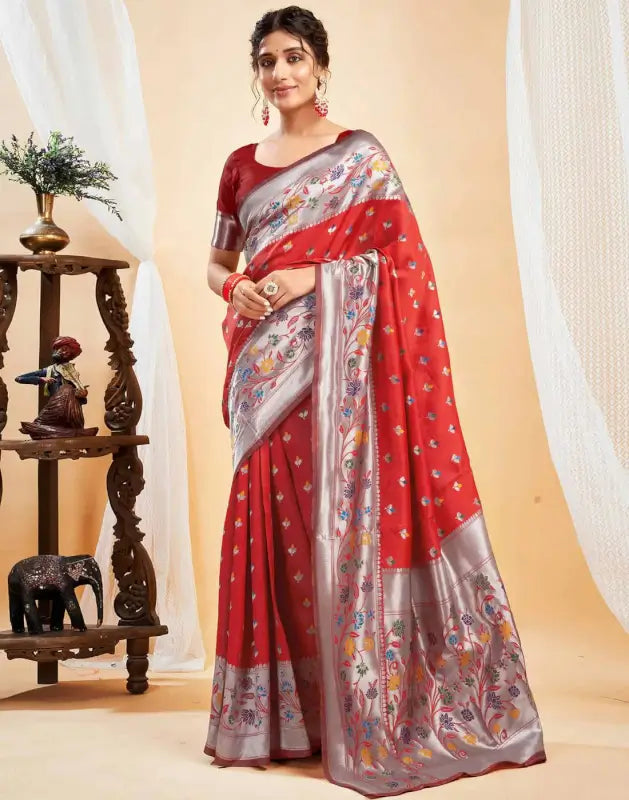 Jacquard Saree  Blooming Elegance Collection