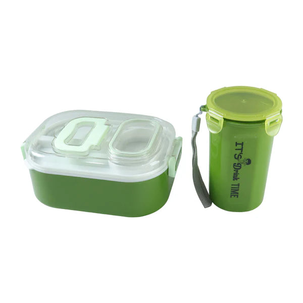Multi-functional 1 Set Leakproof Lunch Box With Cutlery  Tumbler