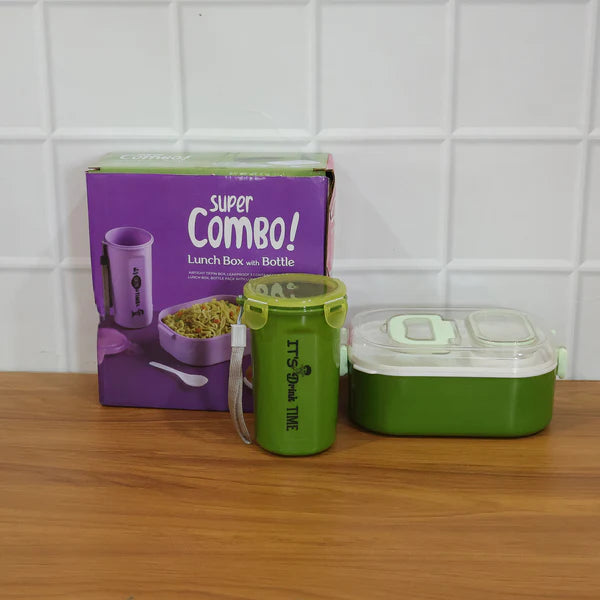 Multi-functional 1 Set Leakproof Lunch Box With Cutlery  Tumbler