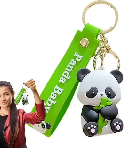 Cartoon Character Keychain – Cute Silicone Keyring for Kids