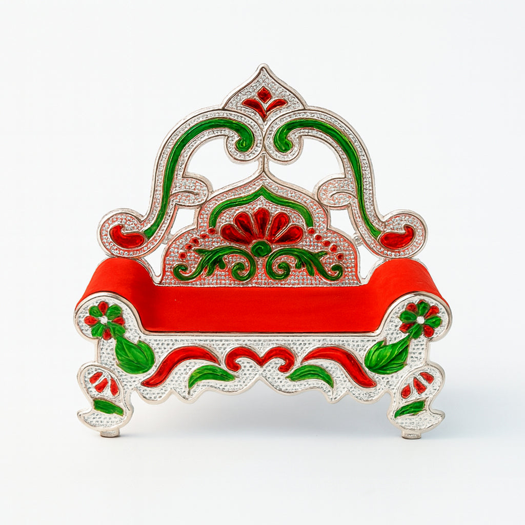 Plastic Decorative Small Singhasan For Laddu Gopal Krishna Ji Or Ganesha Idol (1 Pc)